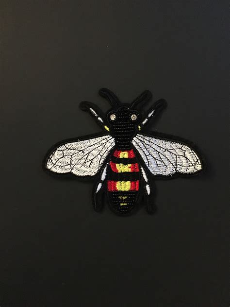 gucci bee iron on patch|Gucci Designer Bee Iron.